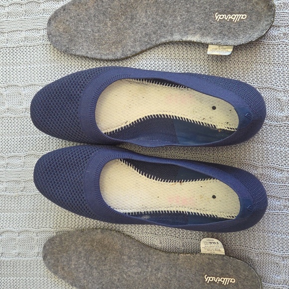 Allbirds Tree Breezer Navy Blue Womens Flats Size 10.5 EUC - Picture 4 of 7